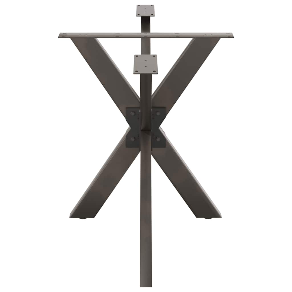 Valgomojo stalo koja, voro formos, juoda, 120x68x(72-73) cm, plienas