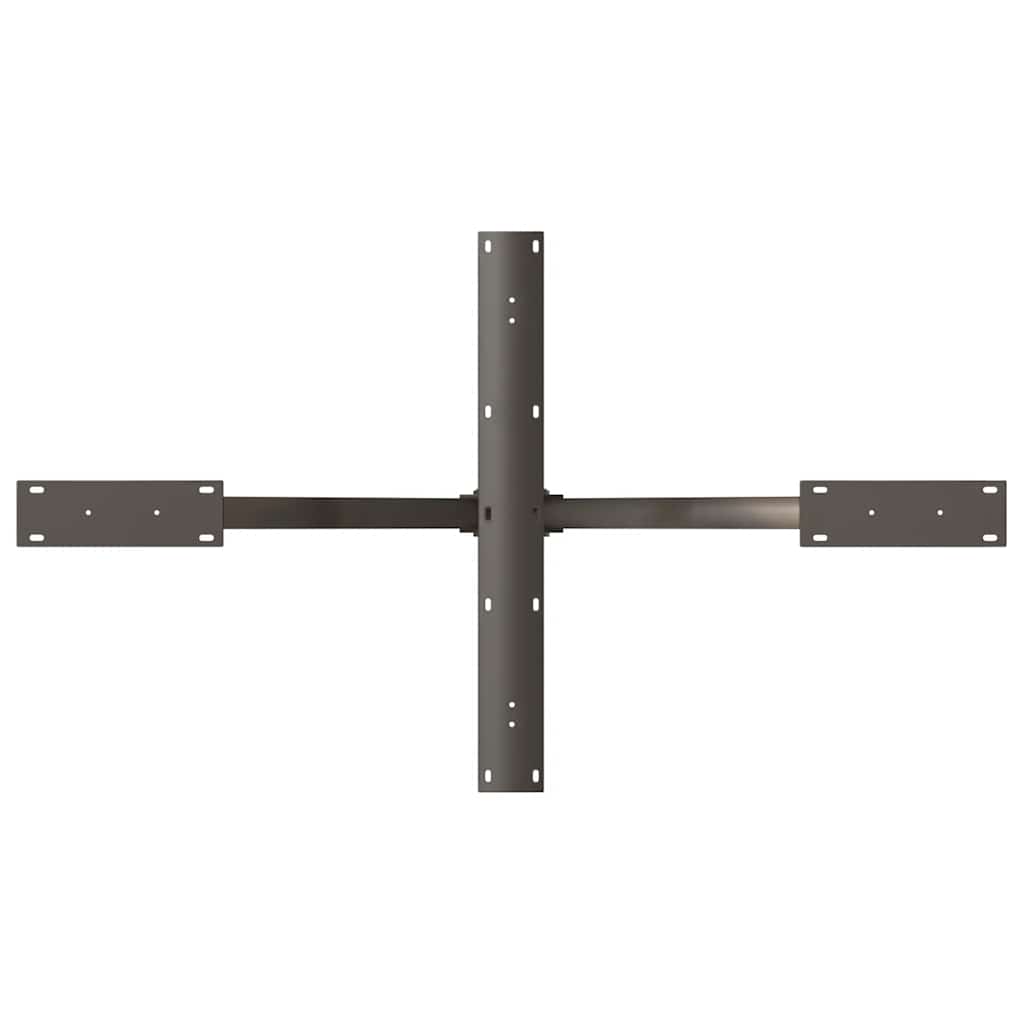 Valgomojo stalo koja, voro formos, juoda, 120x68x(72-73) cm, plienas