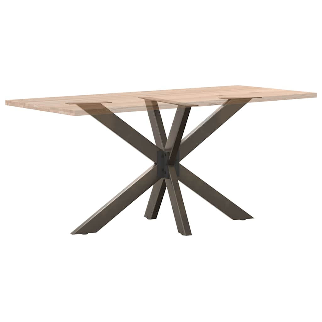 Valgomojo stalo koja, voro formos, juoda, 120x68x(72-73) cm, plienas