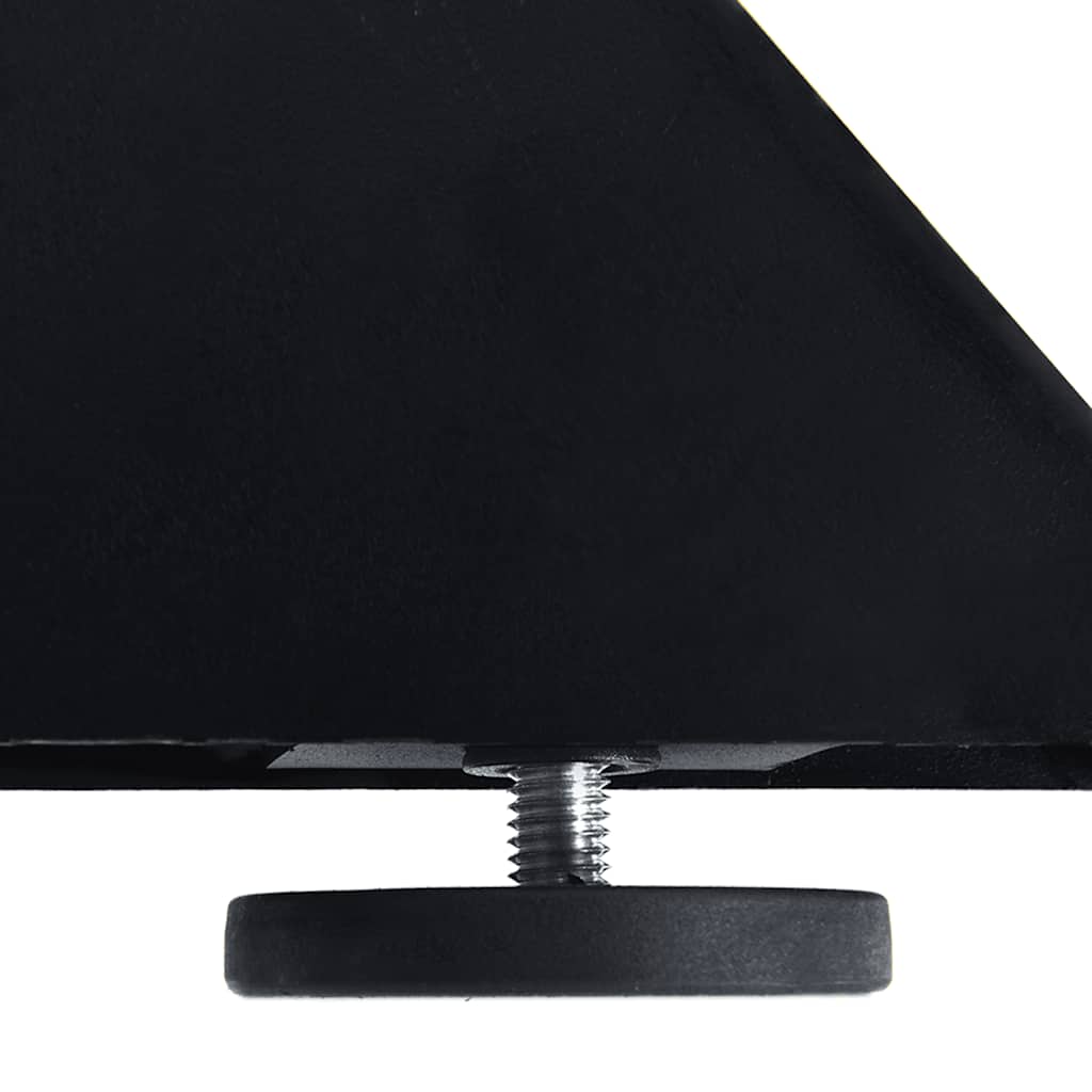 Valgomojo stalo koja, voro formos, juoda, 150x78x(72-73) cm, plienas