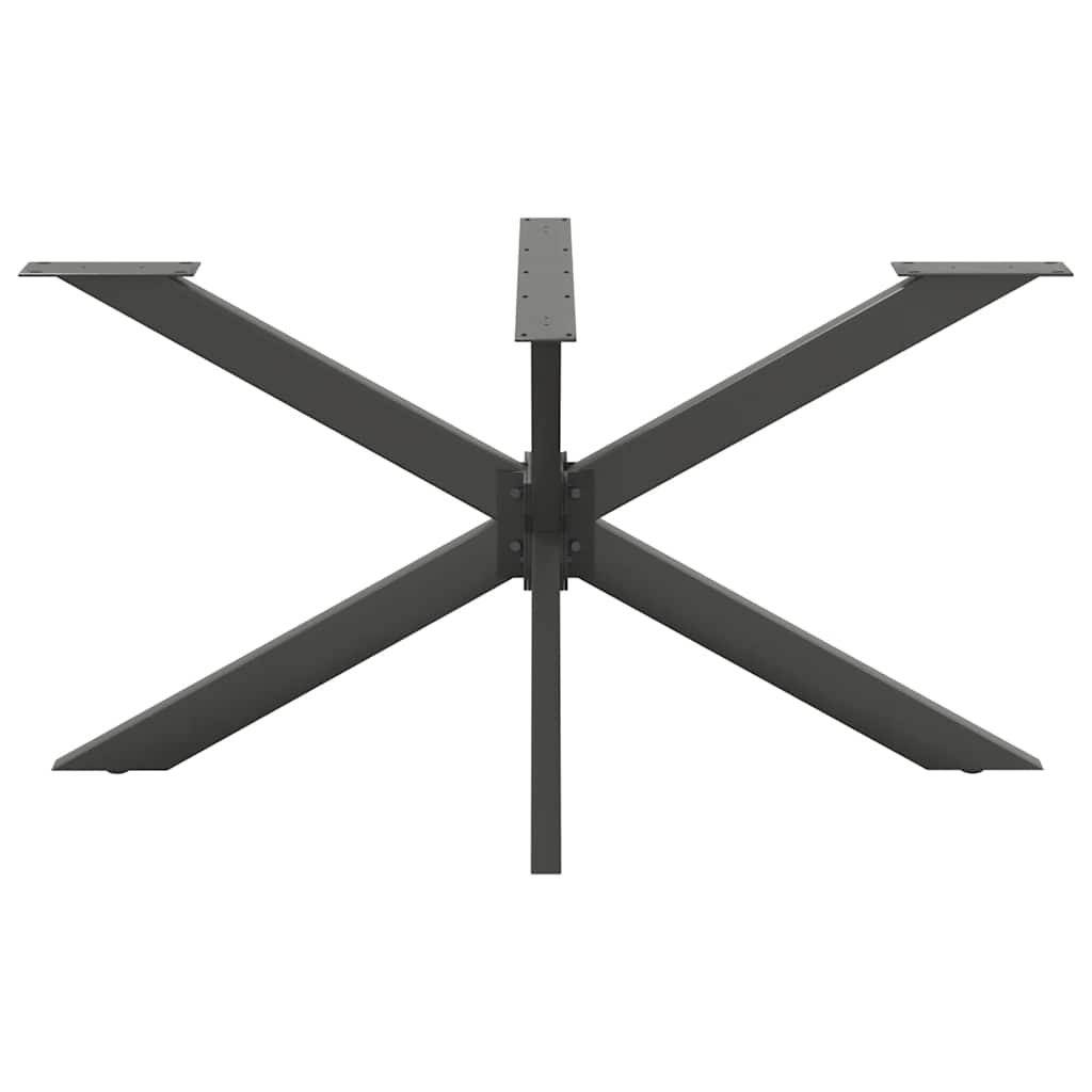 Valgomojo stalo koja, voro formos, antracito spalvos, 150x78x(72-73) cm, plienas