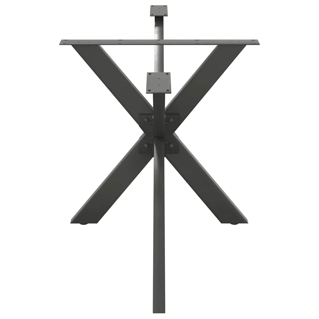Valgomojo stalo koja, voro formos, antracito spalvos, 150x78x(72-73) cm, plienas