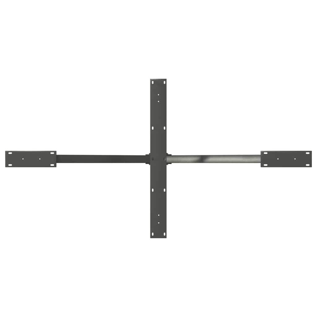 Valgomojo stalo koja, voro formos, antracito spalvos, 150x78x(72-73) cm, plienas
