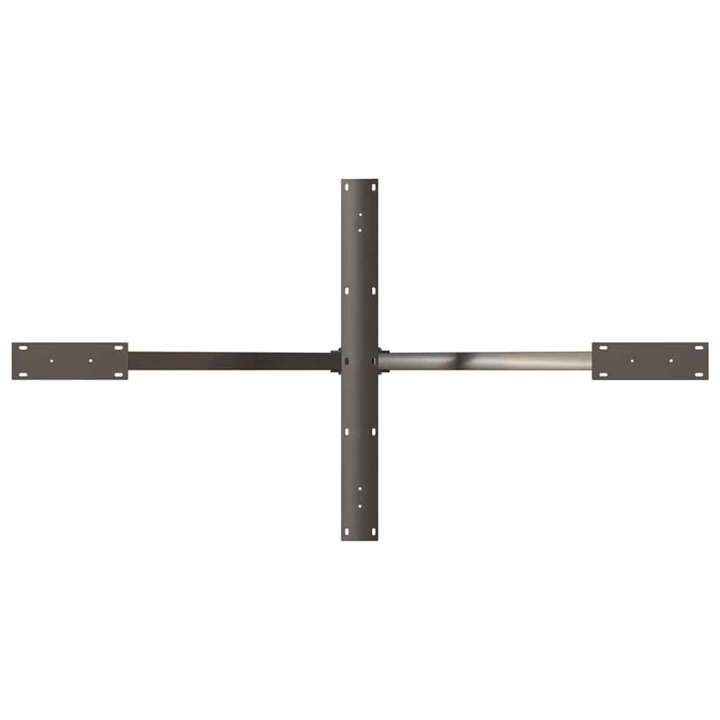 Valgomojo stalo koja, voro formos, juoda, 150x78x(72-73) cm, plienas