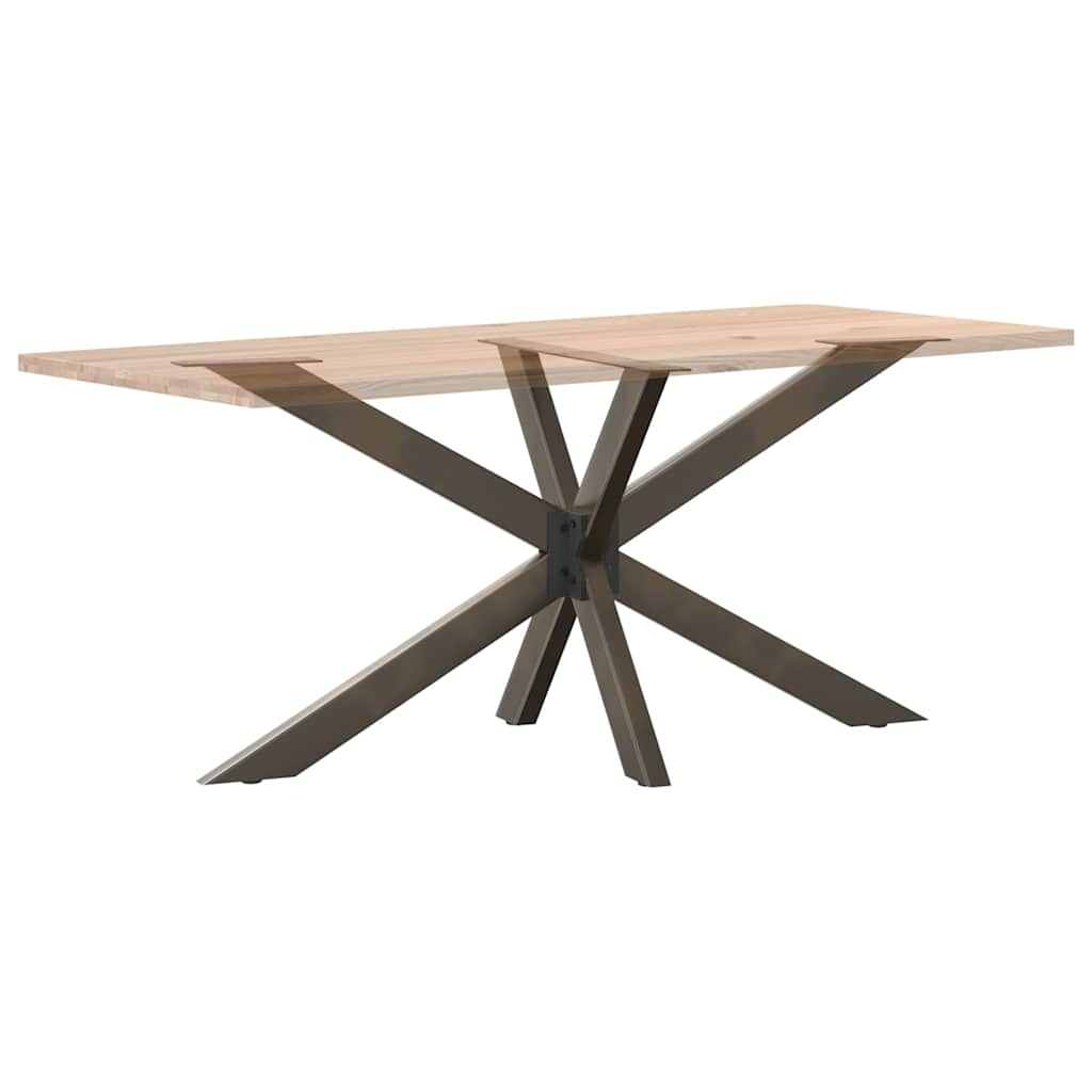 Valgomojo stalo koja, voro formos, juoda, 150x78x(72-73) cm, plienas