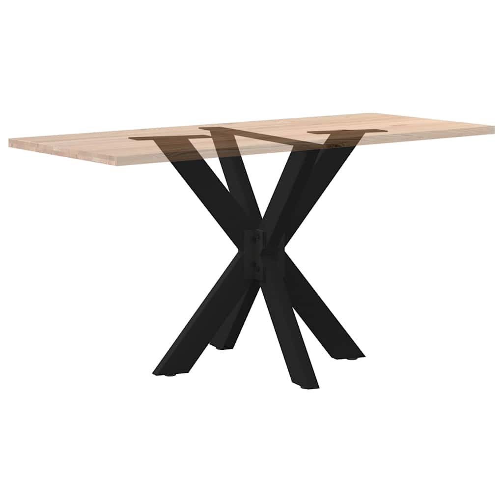 Valgomojo stalo koja, voro formos, juoda, 85x85x(72-73) cm, plienas