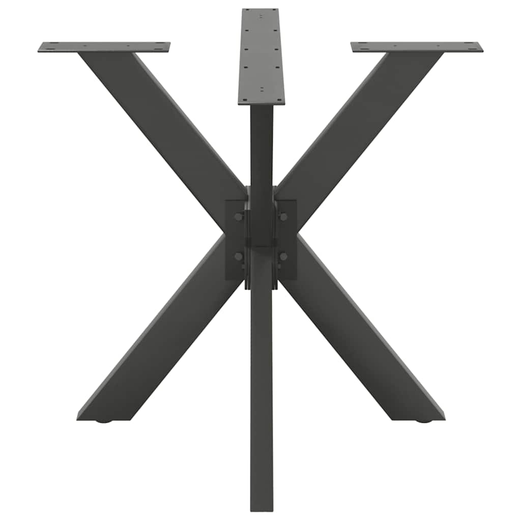 Valgomojo stalo koja, voro formos, antracito spalvos, 85x85x(72-73) cm, plienas