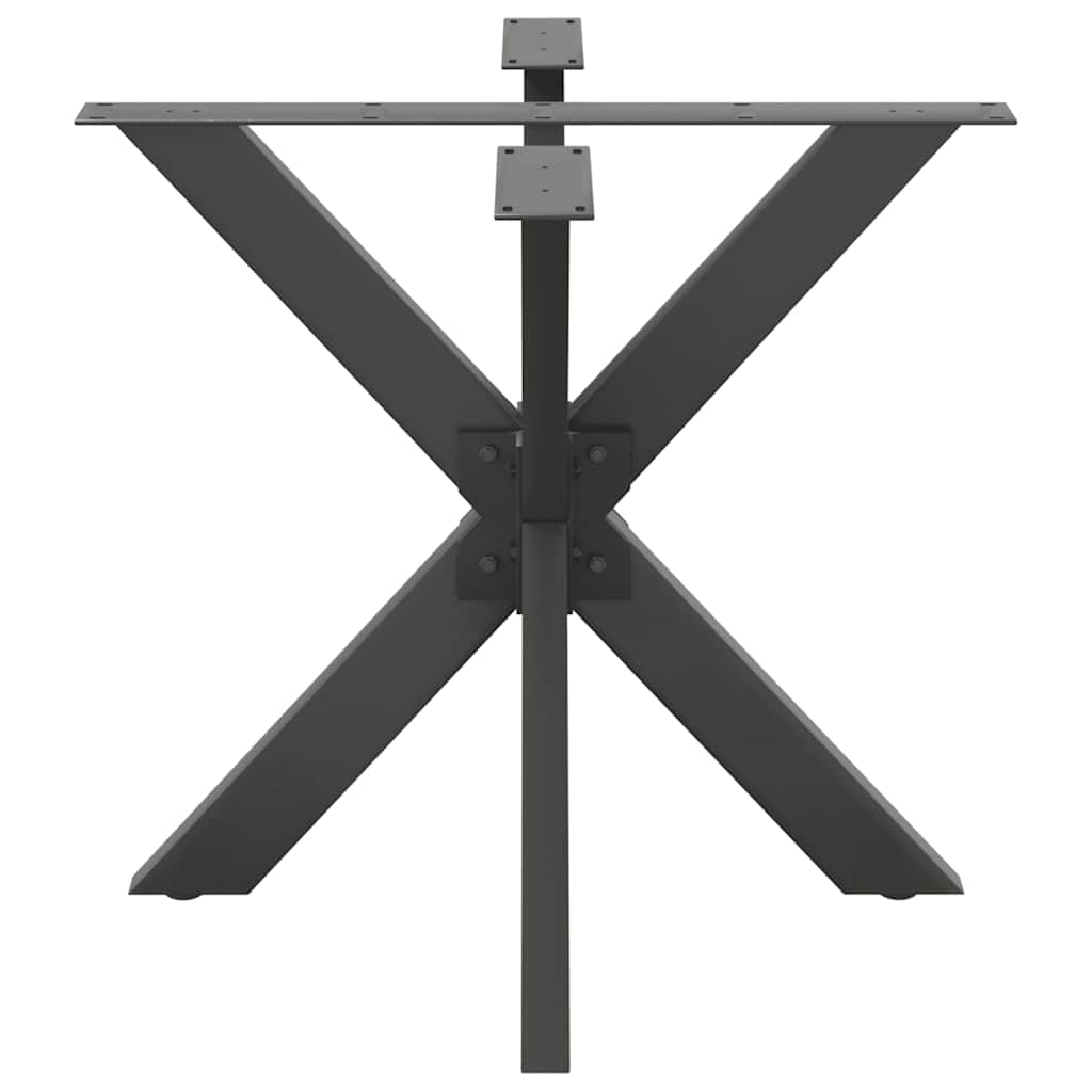 Valgomojo stalo koja, voro formos, antracito spalvos, 85x85x(72-73) cm, plienas