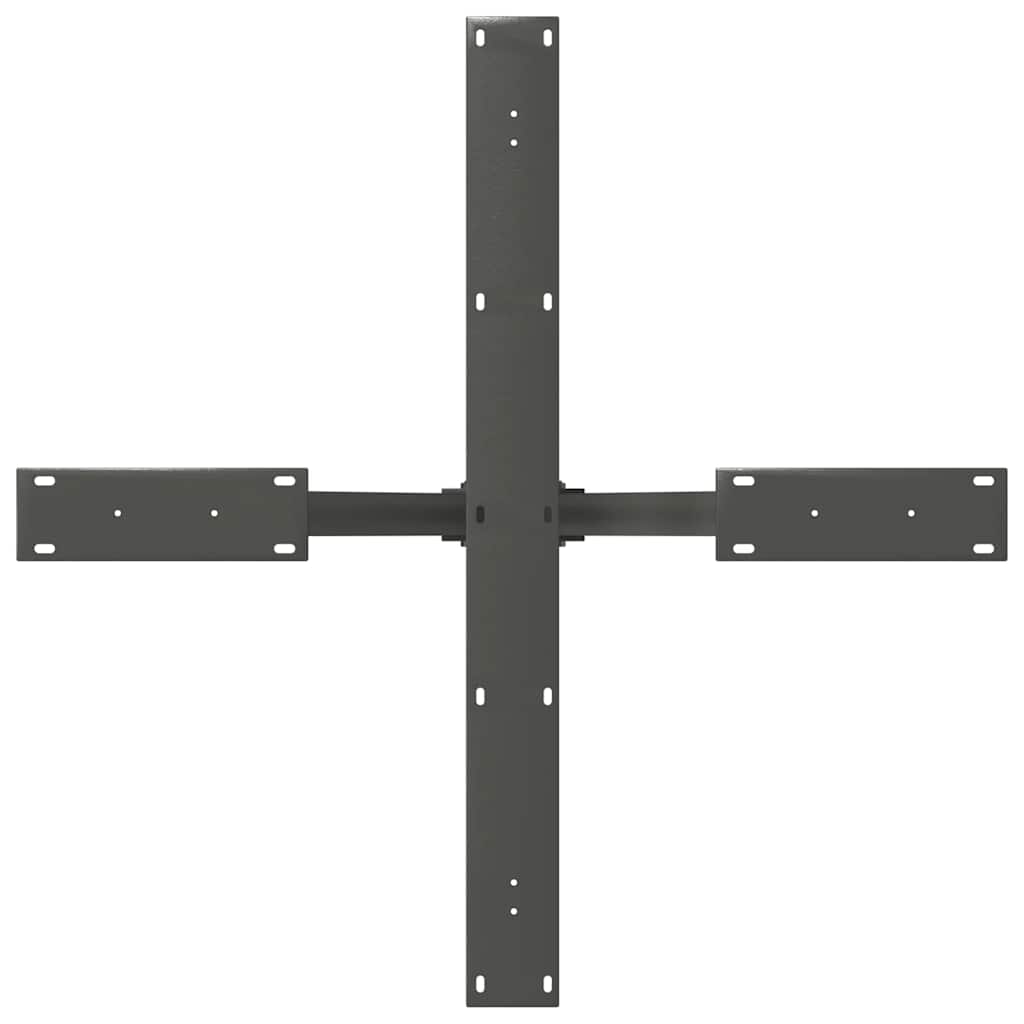 Valgomojo stalo koja, voro formos, antracito spalvos, 85x85x(72-73) cm, plienas