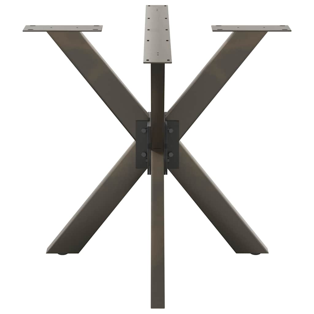 Valgomojo stalo koja, voro formos, juoda, 85x85x(72-73) cm, plienas