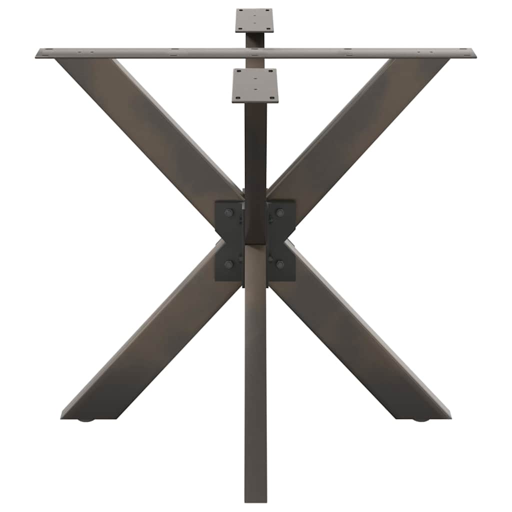 Valgomojo stalo koja, voro formos, juoda, 85x85x(72-73) cm, plienas
