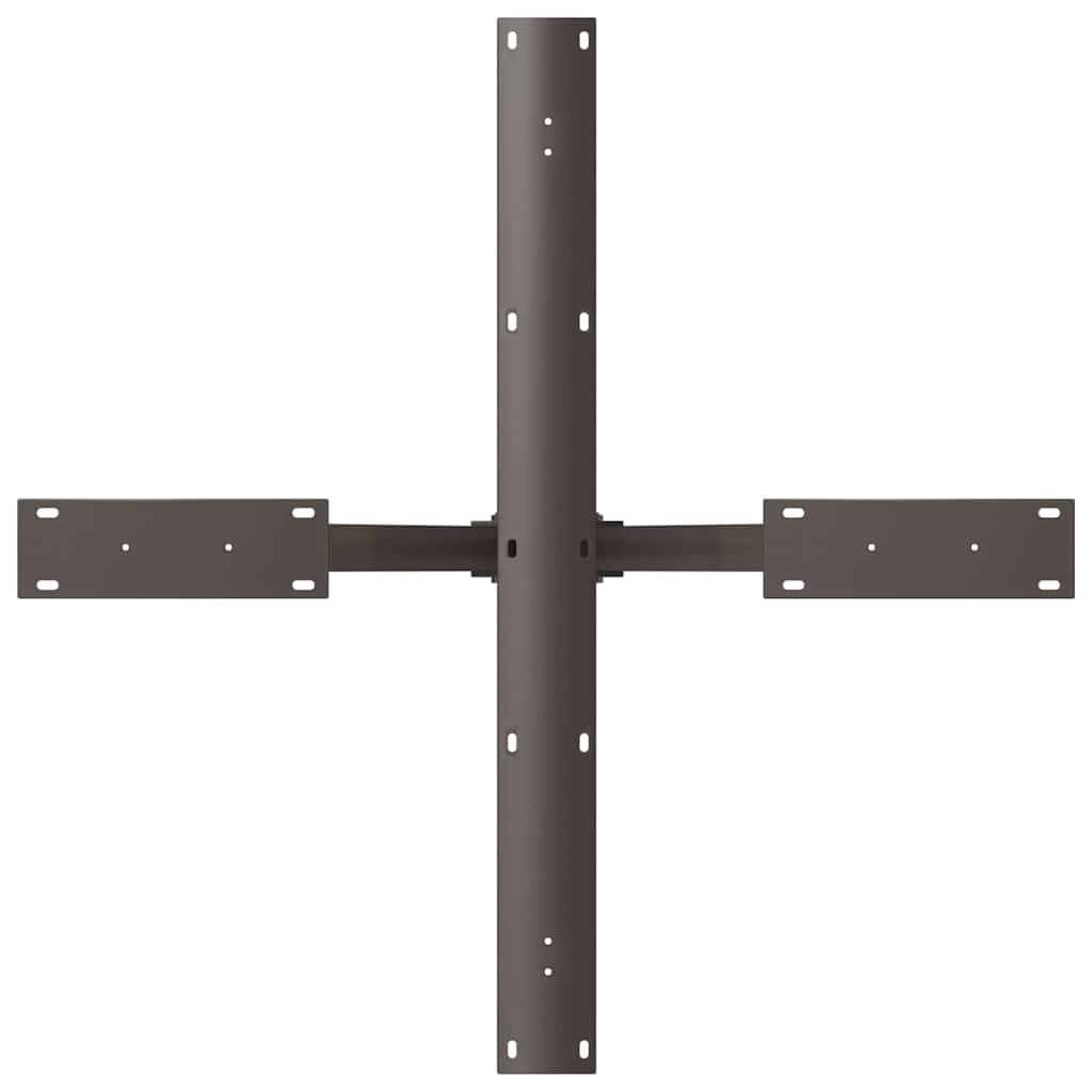 Valgomojo stalo koja, voro formos, juoda, 85x85x(72-73) cm, plienas