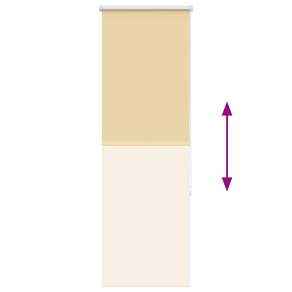 Sand colored roller blind 55x150 cm fabric width 50.7 cm