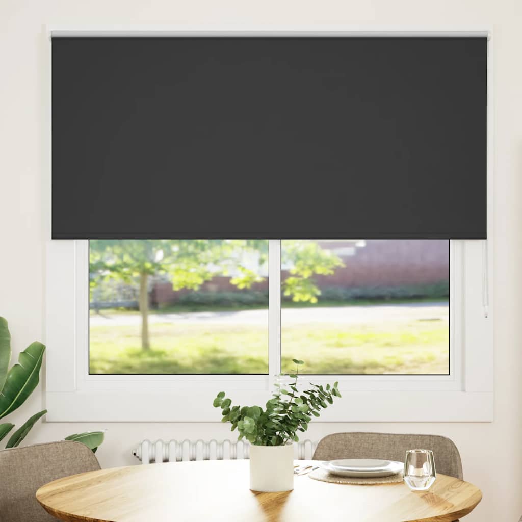 Roletas Blackout Juoda 160x130 cm Audinio plotis 156,6 cm