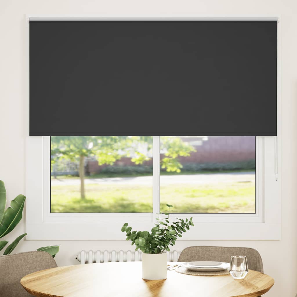 roller blind black 165x150 cm fabric width 161.6 cm polyester