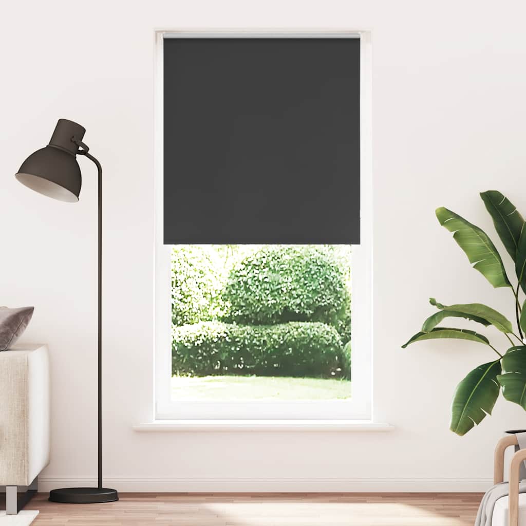 black roller blind 105x210 cm fabric width 105x130 cm polyester