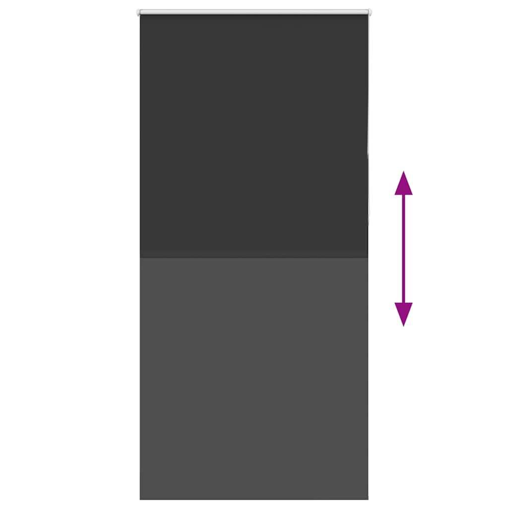 black roller blind 90x230 cm fabric width 85.7 cm polyester