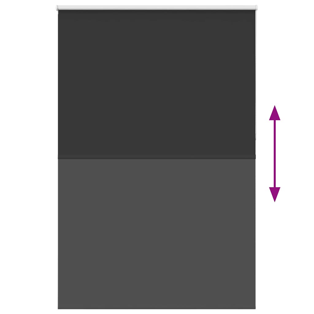 Roletas Blackout Juoda 145x230 cm Audinio plotis 141,6 cm