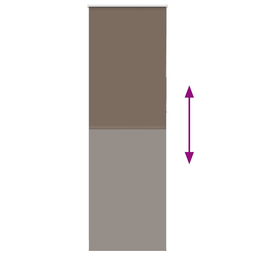 Roller blind coffee 80x210 cm fabric width 75.7 cm polyester