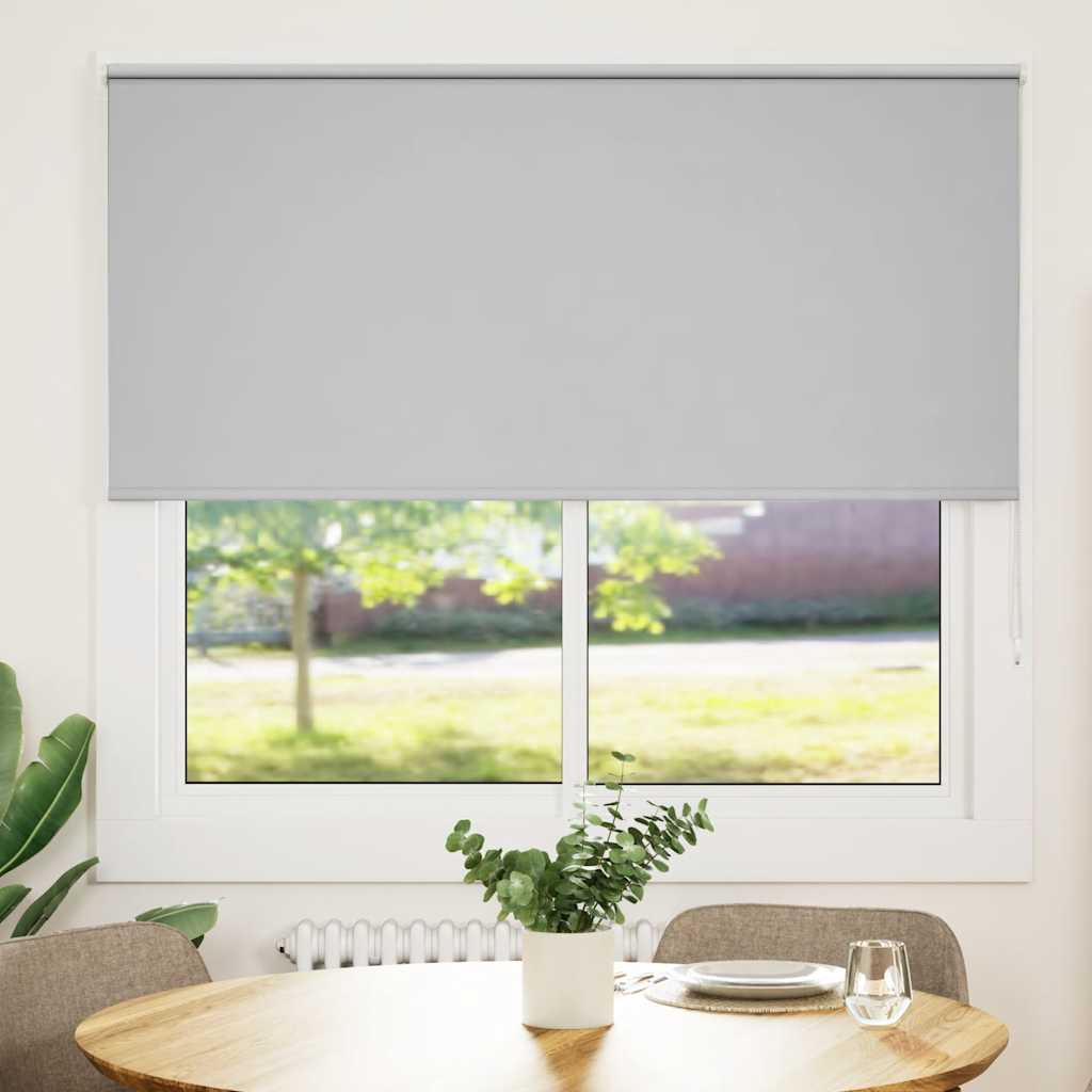 Roller blind Blackout sand light grey 145x130cm Fabric width