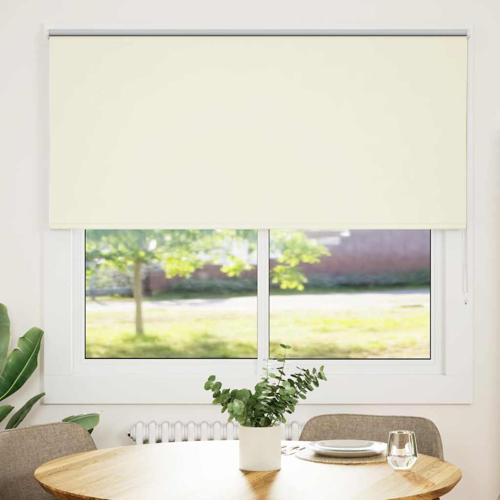 White roller blind 150x130 cm fabric width 146.6 cm polyester