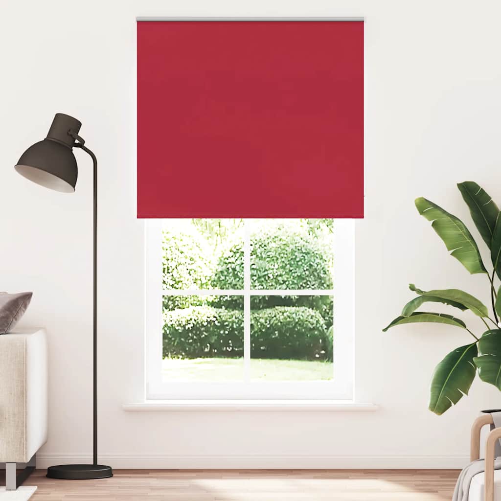 Roletas, neperšlampamas, raudonos spalvos, 125x230 cm, audinys, plotis 121,6 cm, poliesteris
