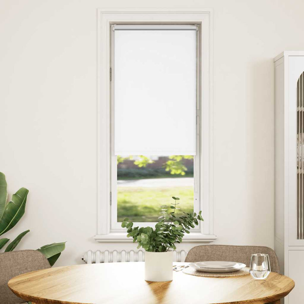 Naktinis roletas baltos spalvos 40x130 cm audinio plotis 35,7cm