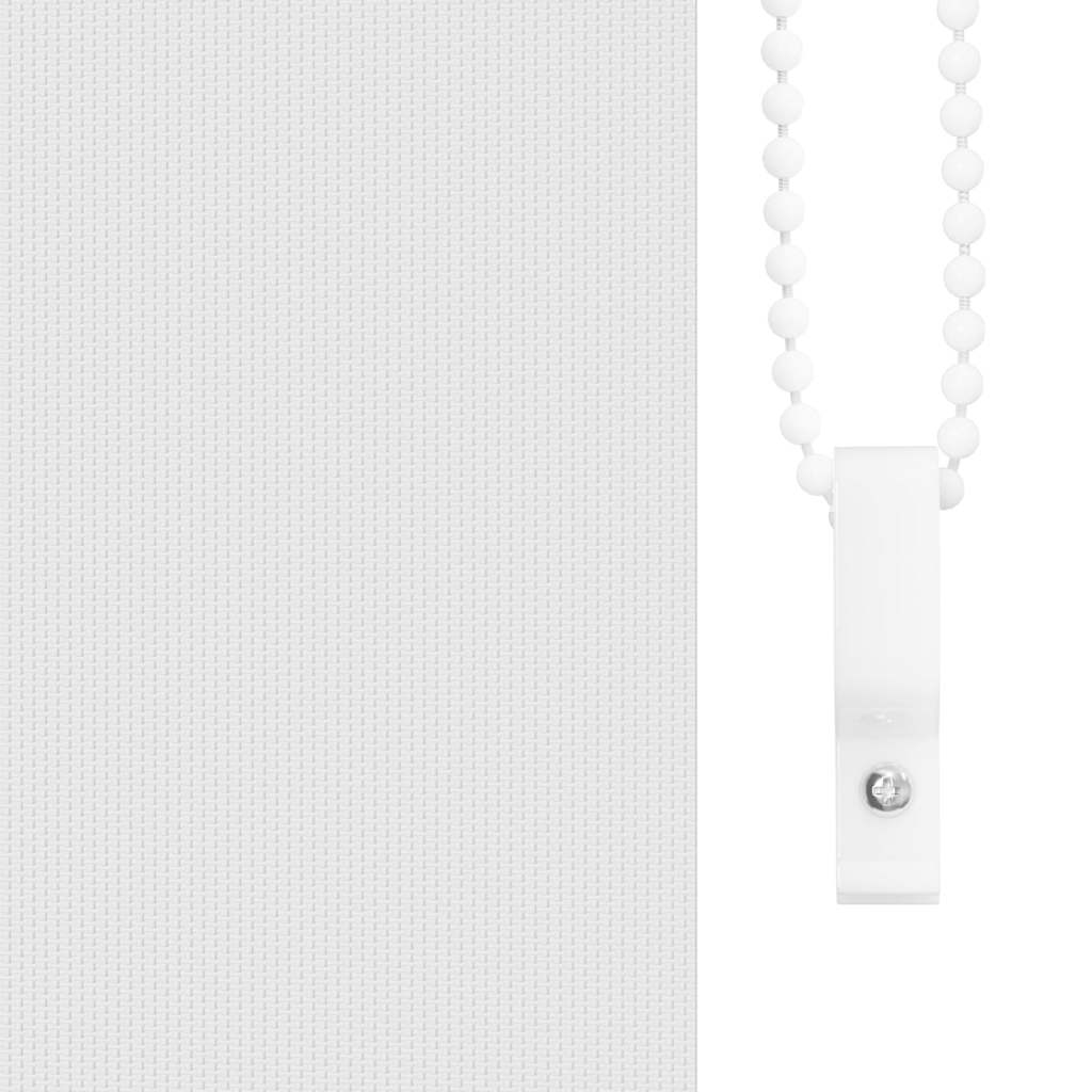 Naktinis roletas baltos spalvos 45x130 cm audinio plotis 40,7cm