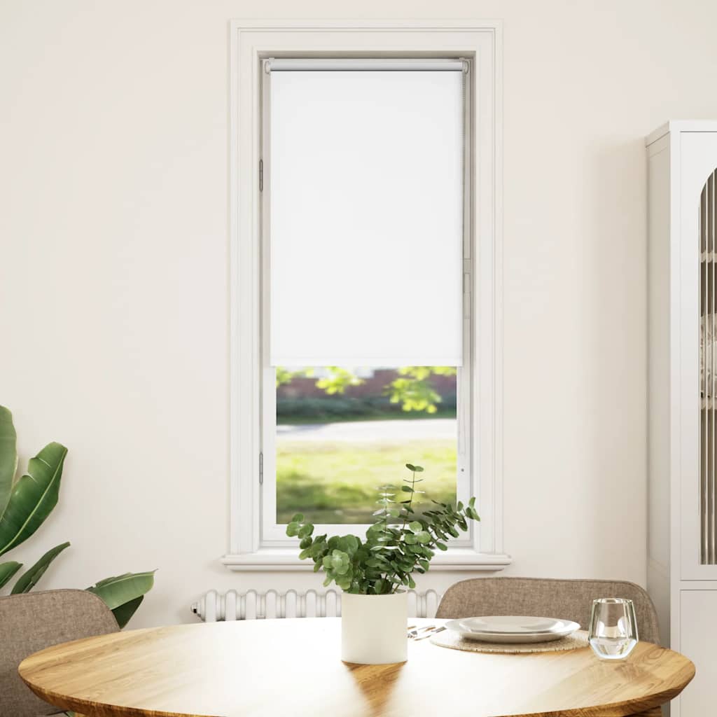 Naktinis roletas baltos spalvos 60x150 cm audinio plotis 55,7cm