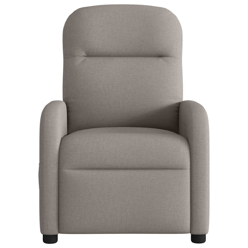 Recliner, taupe, fabric