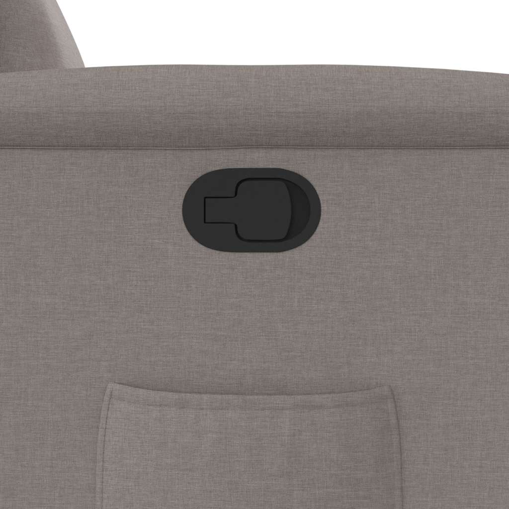 Recliner, taupe, fabric