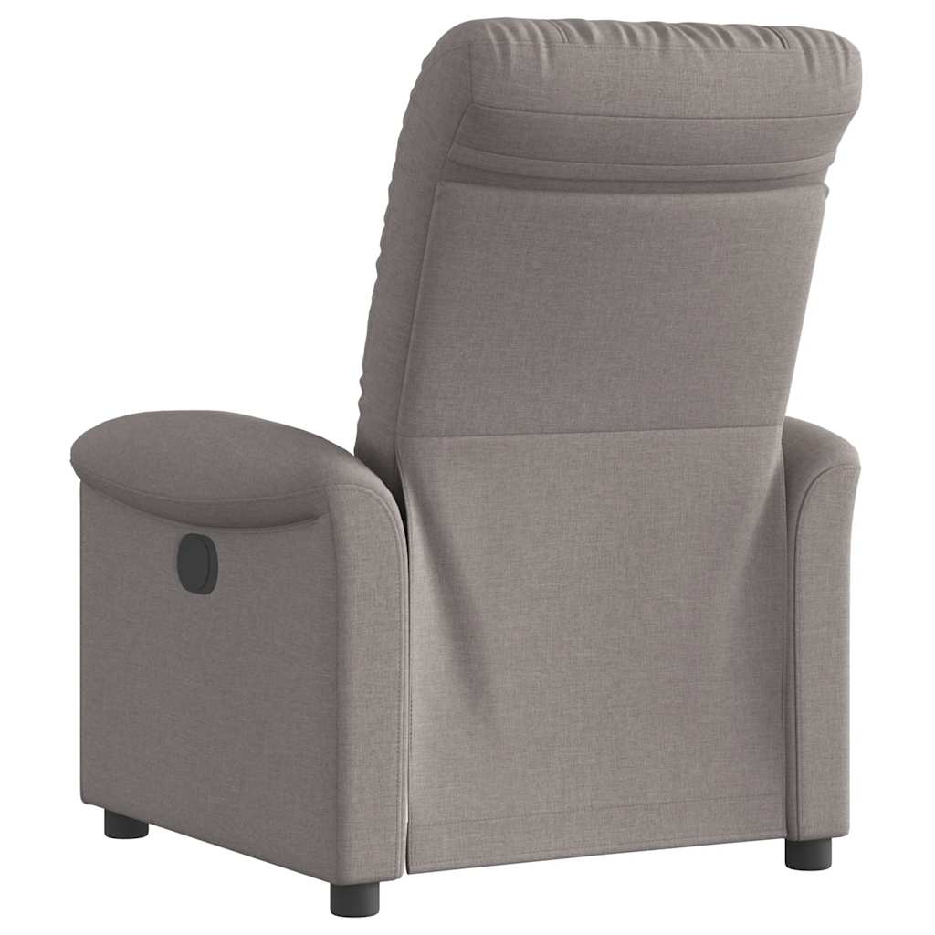 Recliner, taupe, fabric