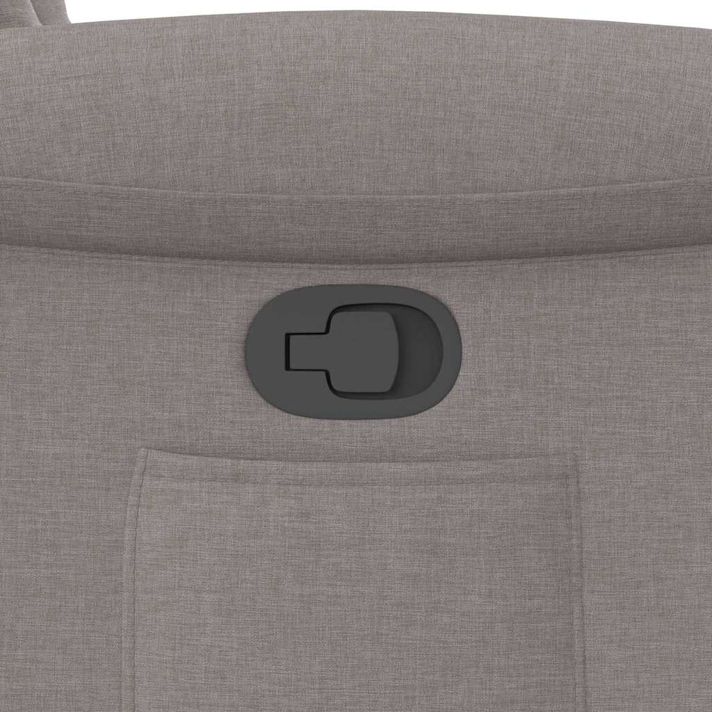 Recliner, taupe, fabric