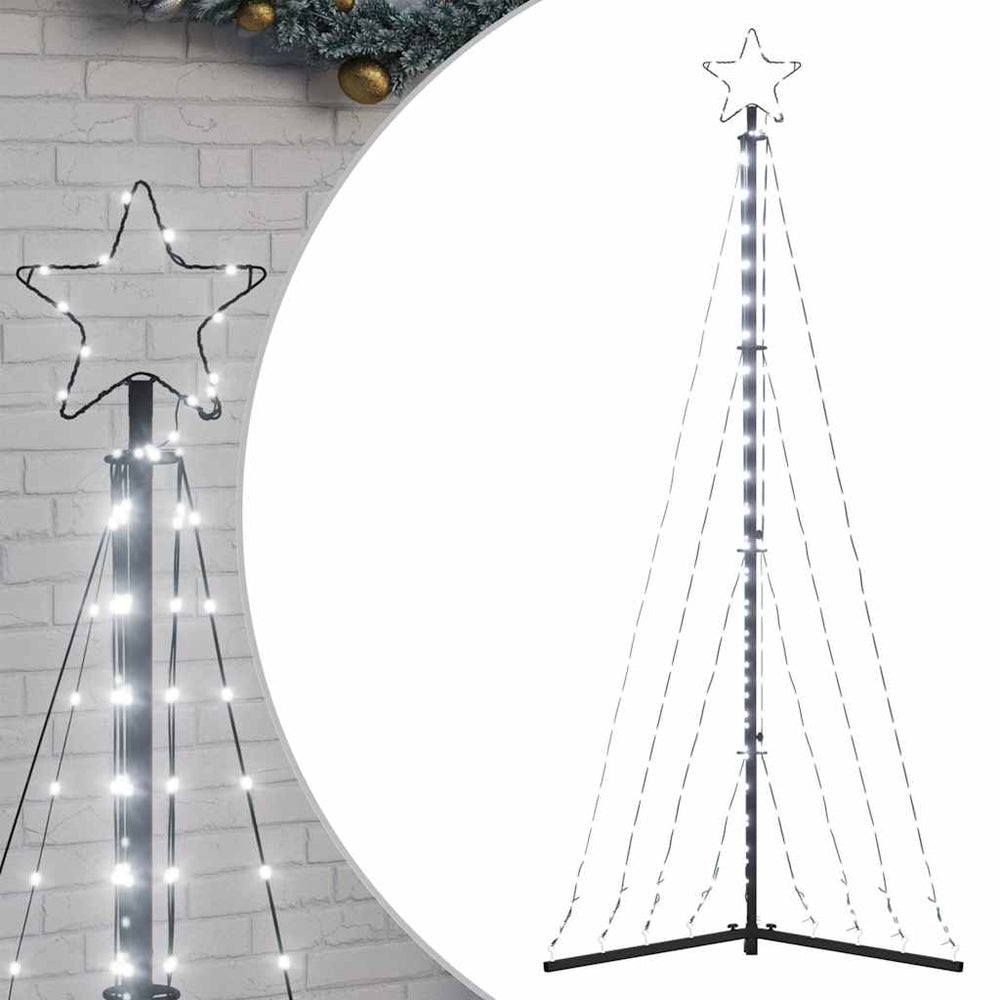 LED Kalėdų eglutė 339 LED Šalta Balta 182 cm