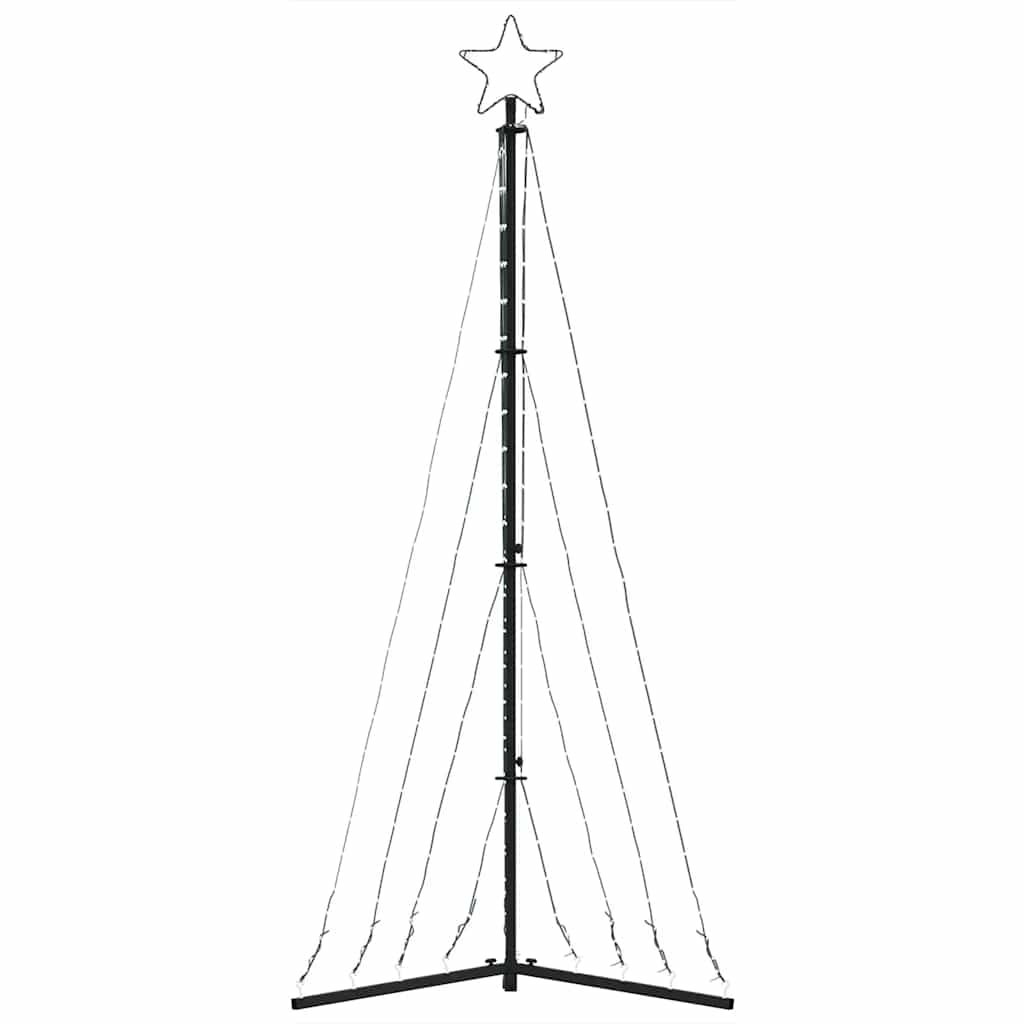 LED Kalėdų eglutė 339 LED Šalta Balta 182 cm