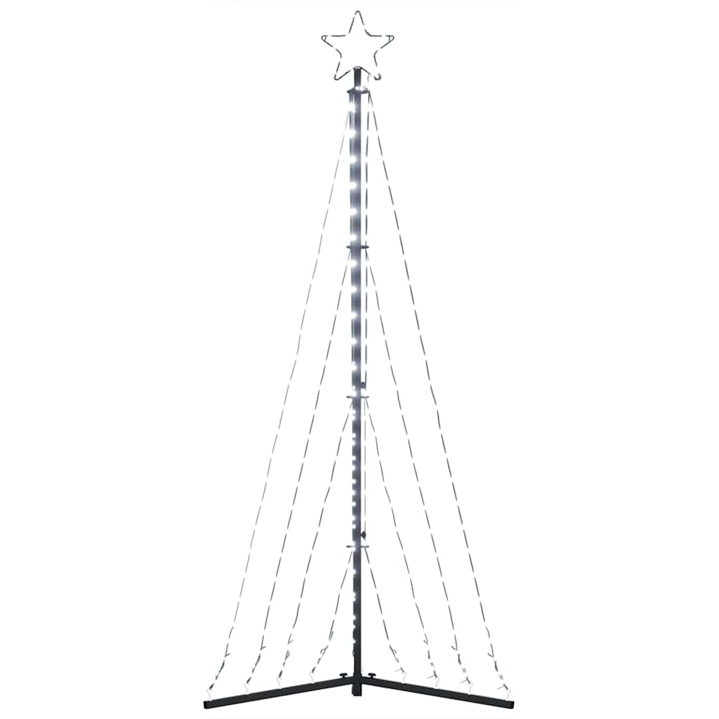 LED Kalėdų eglutė 339 LED Šalta Balta 182 cm