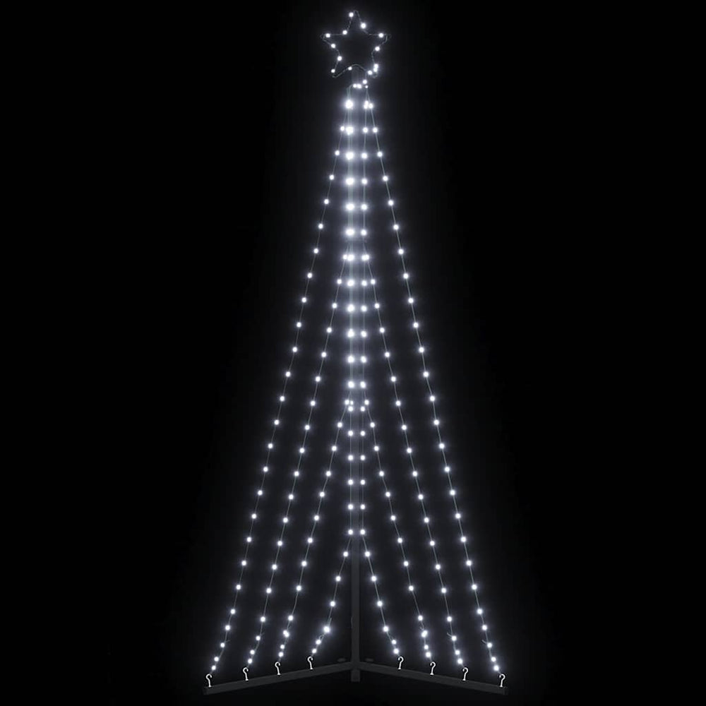 LED Kalėdų eglutė 339 LED Šalta Balta 182 cm