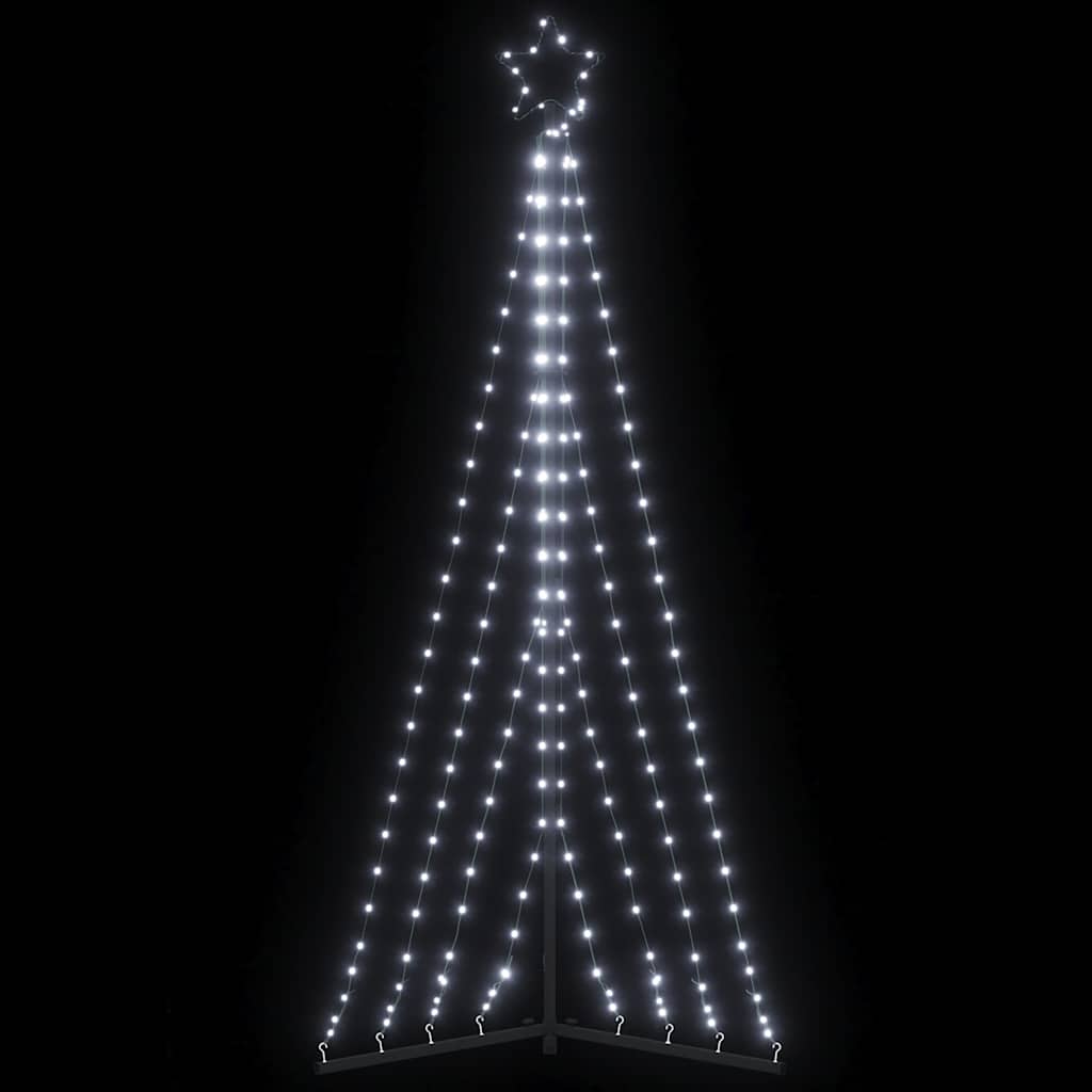 LED Kalėdų eglutė 339 LED Šalta Balta 182 cm