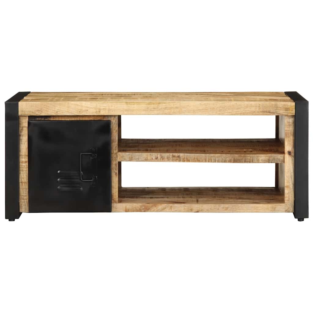 Kavos staliukas 90x50x36 cm Masyvus Rough Wood Mango