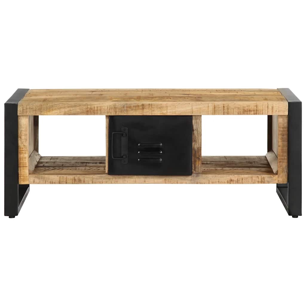 Kavos staliukas 90x50x36 cm Masyvus Rough Wood Mango