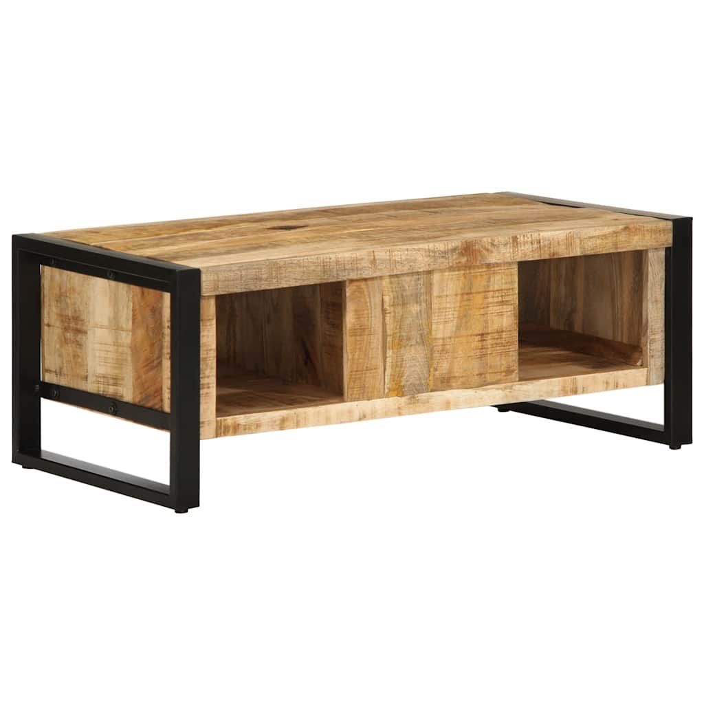 Kavos staliukas 90x50x36 cm Masyvus Rough Wood Mango