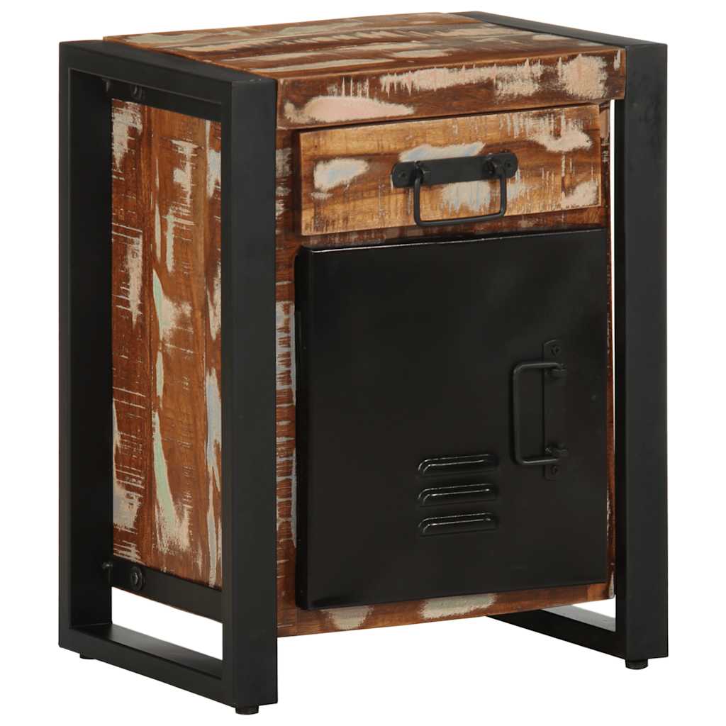 Bedside cabinet, 40x30x50cm, solid reclaimed wood