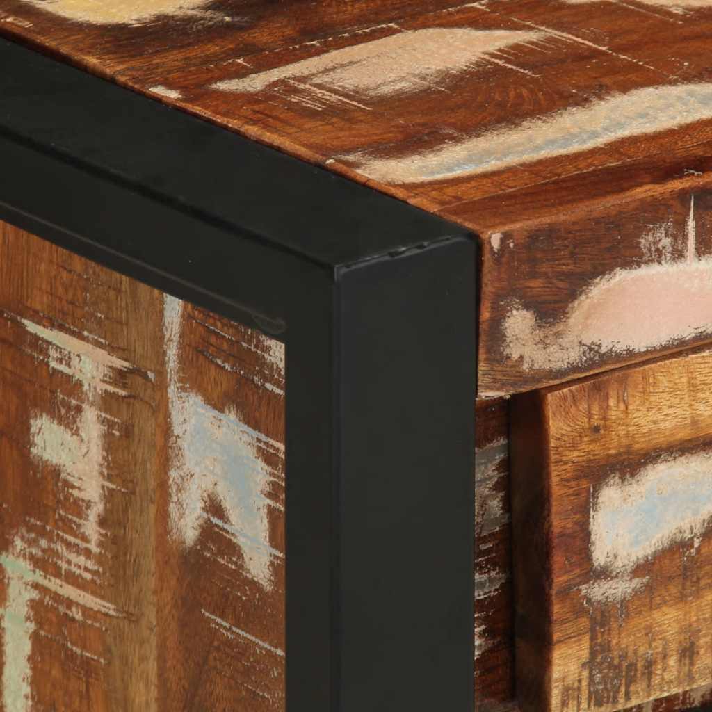 Bedside cabinets, 2 pcs., solid mango wood
