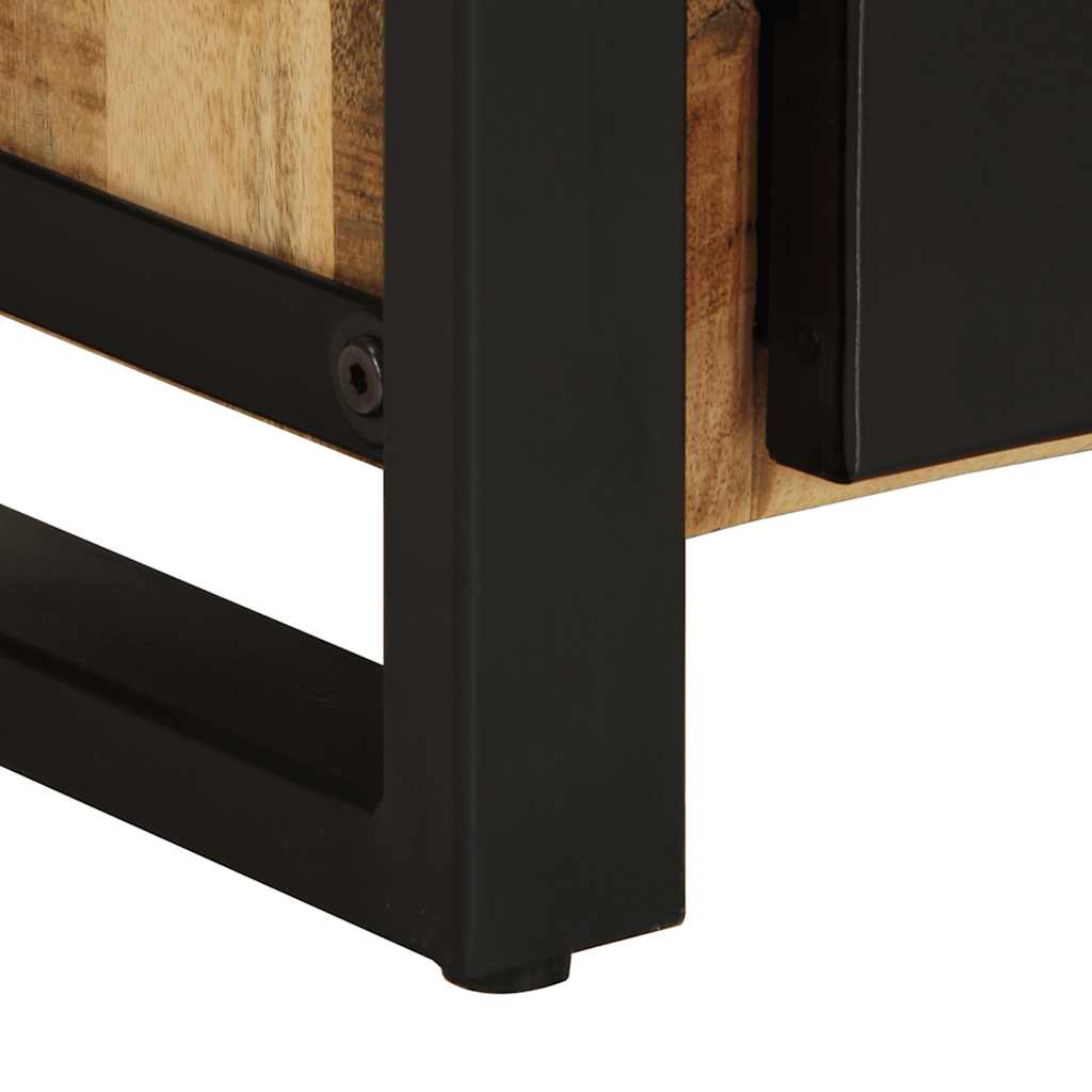 Bedside cabinets, 2 pcs., solid mango wood