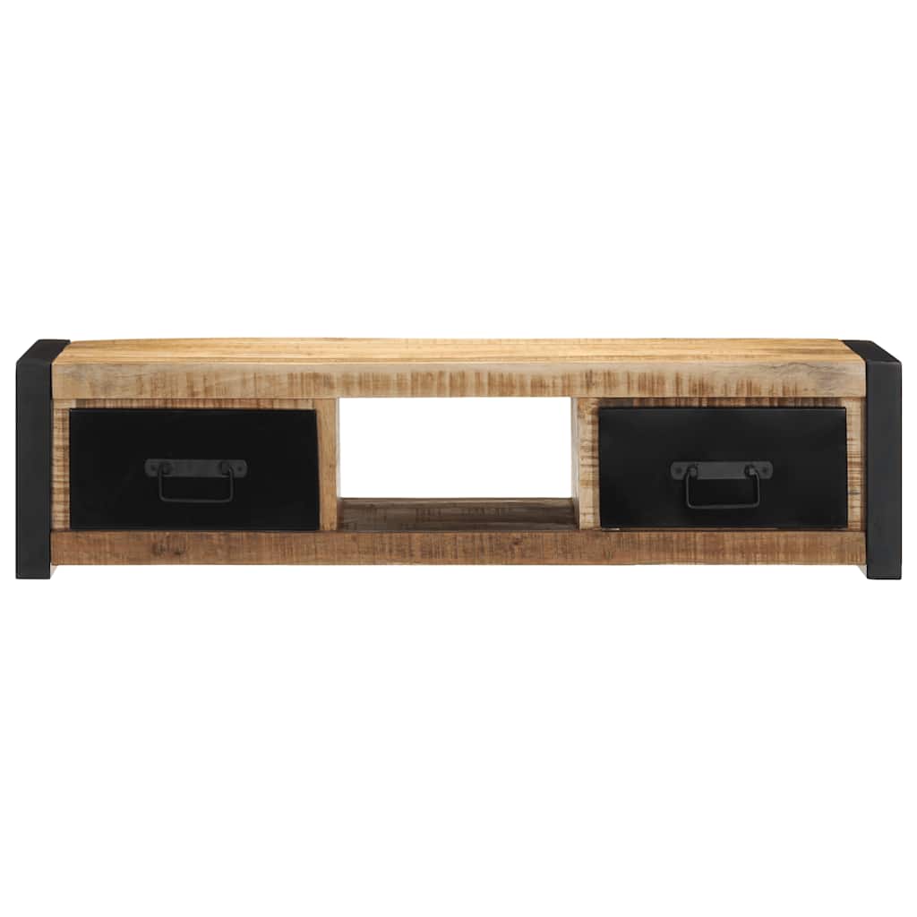 televizoriaus spintelė 100x30x25 cm Masyvus Rough Wood Mango