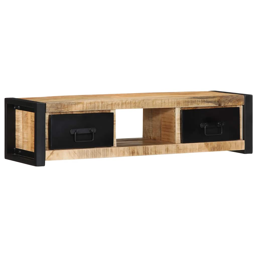 televizoriaus spintelė 100x30x25 cm Masyvus Rough Wood Mango