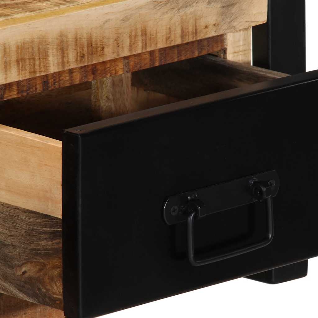 televizoriaus spintelė 100x30x25 cm Masyvus Rough Wood Mango