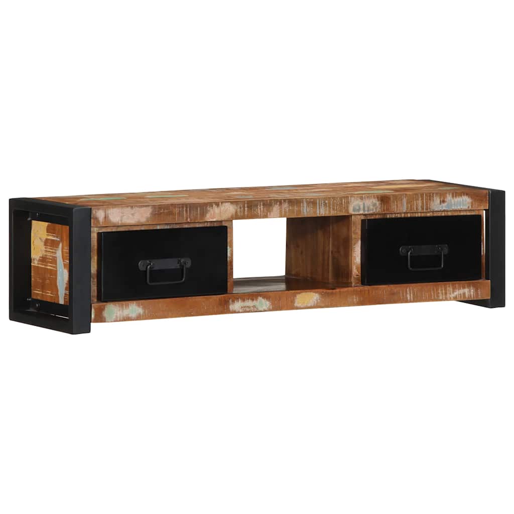 TV skapītis 100x30x25 cm, dabīgi apstrādāts masīvkoks