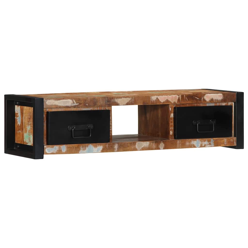 TV skapītis 100x30x25 cm, dabīgi apstrādāts masīvkoks