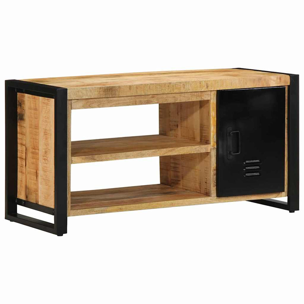 Shoe Bench Brown 100 x 40 x 50 cm Solid Mango Wood